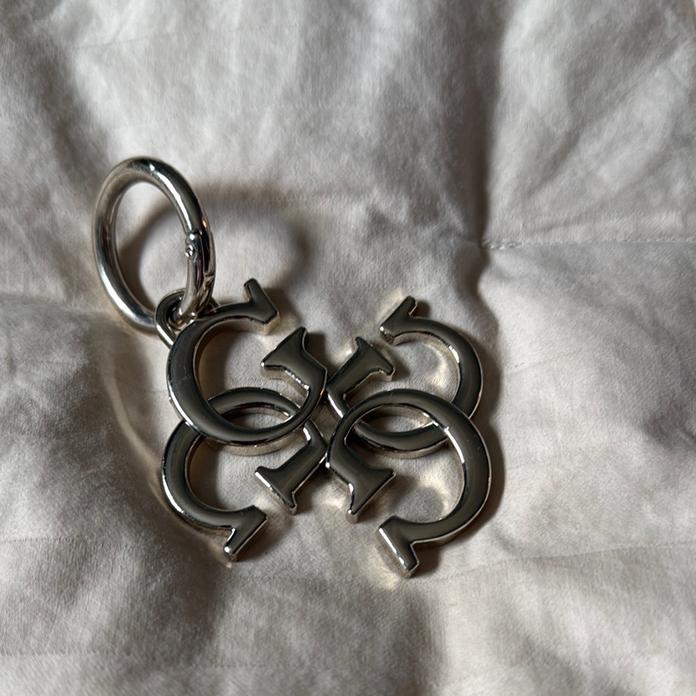 Guess (?) Silver Keychain